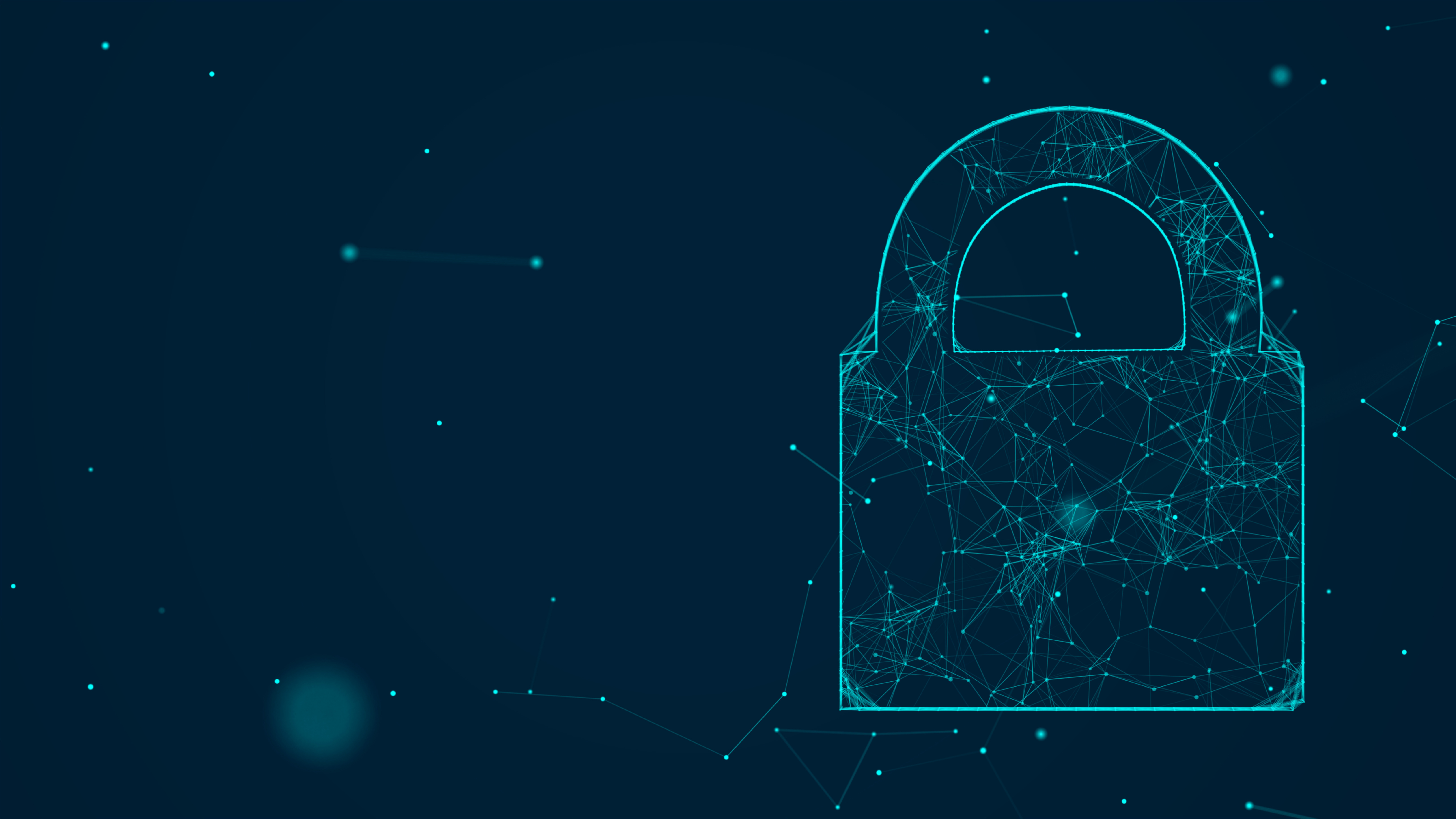 Ein Vorhängeschloss symbolisiert IT Security.