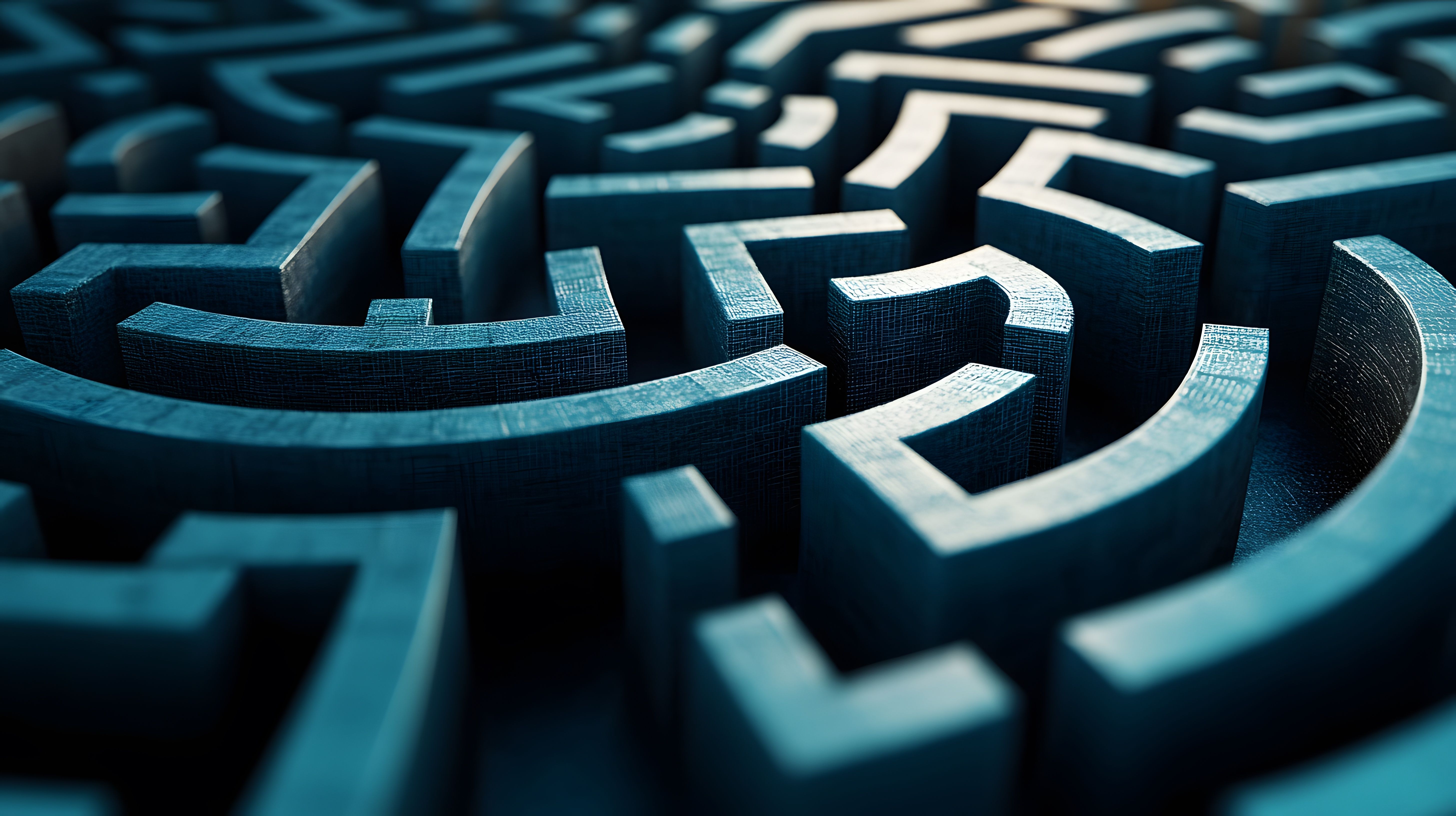 Risikomanagement symbolisiert durch ein Labyrinth.