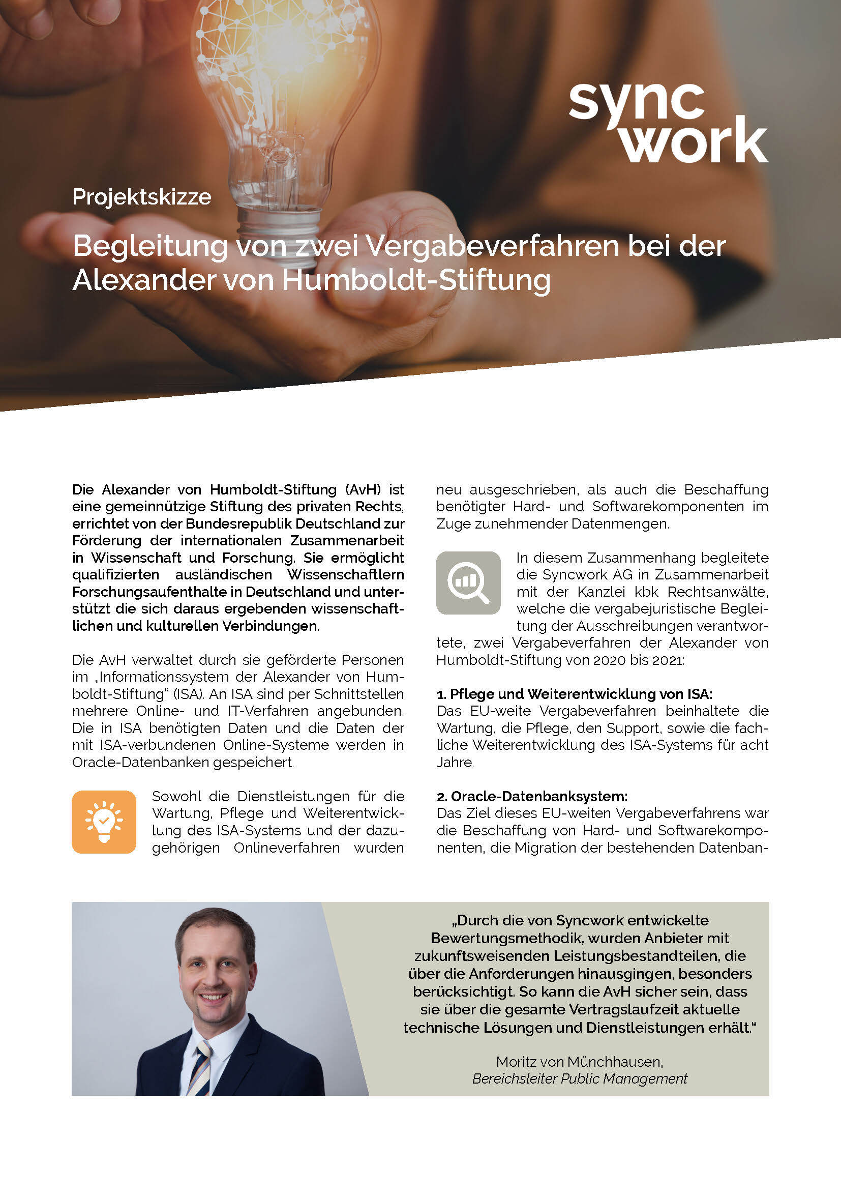 Projektskizze AvH-Vergabeverfahren