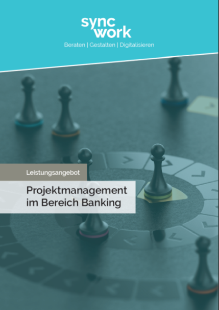 Cover des Leistungsangebotes zum Thema Projektmanagement im Bankingw